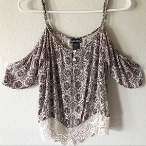 Boho off the shoulder blouse